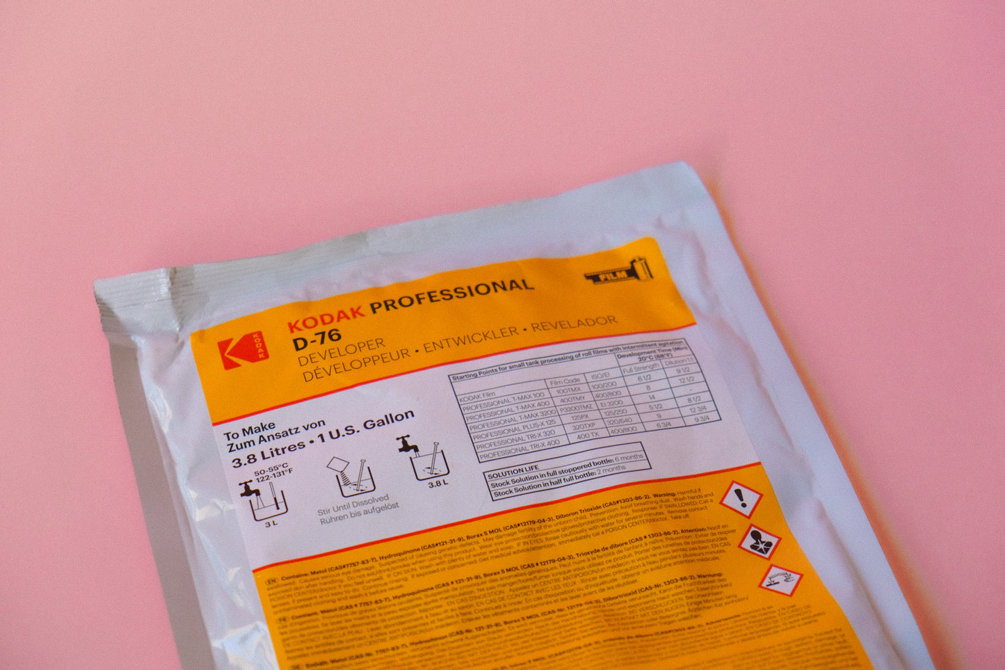 Químico revelador para Película Kodak D-76 – 14.6oz