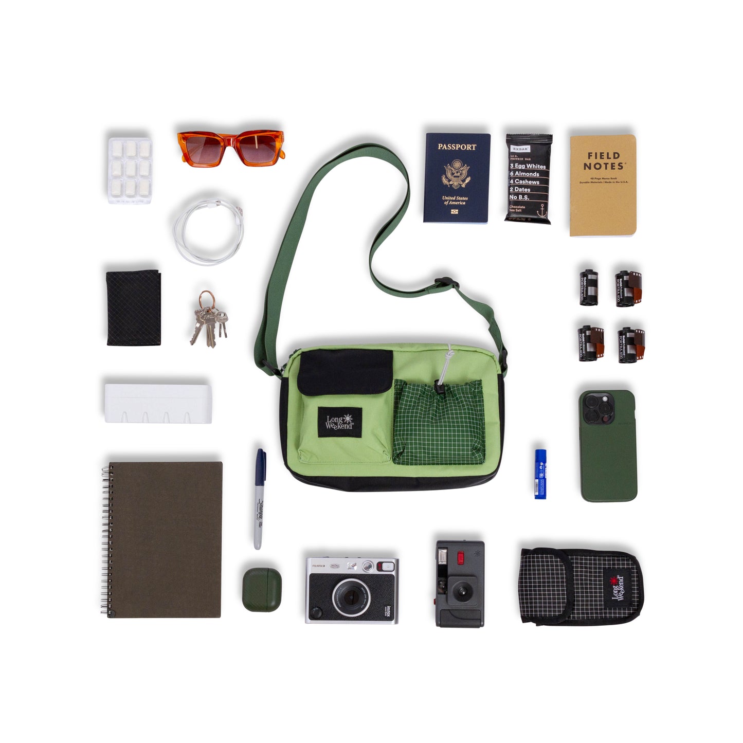 Long Weekend Santa Fe Shoulder Bag - Moss