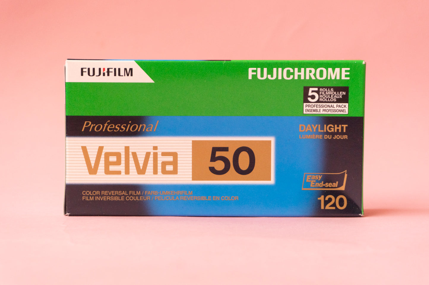 Fujifilm Velvia 50 Película Diapositiva E6 Formato Medio 120