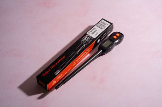 Termómetro de acero inoxidable para cuarto oscuro con clip de pared