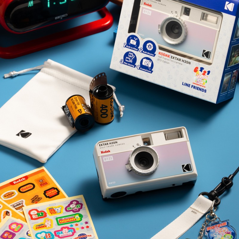 BT21 Kodak Ektar BTS cámara half frame edición especial
