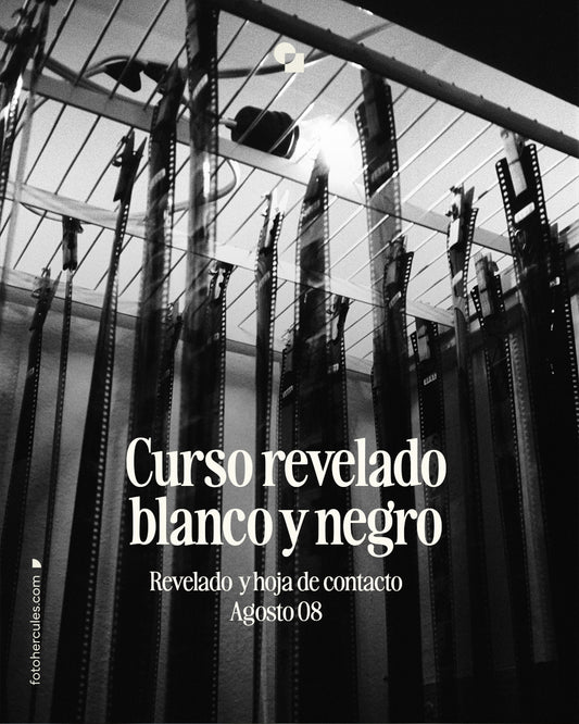 Curso Revelado Blanco y Negro + Rollo Arista 400 8 de Agosto